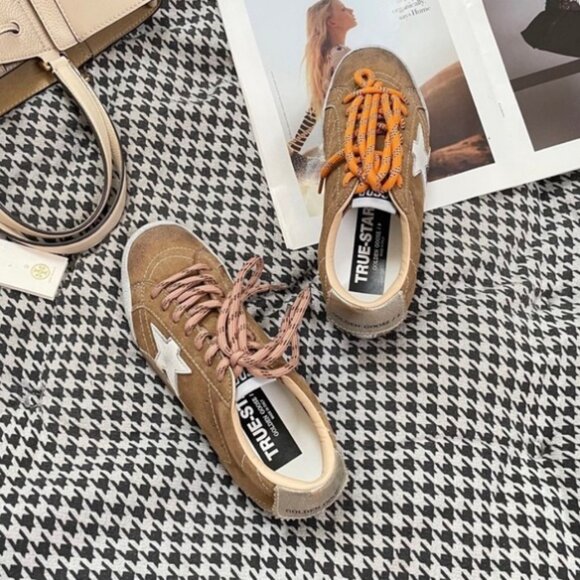 Golden Goose Brown Suede Sneakers with Star Logo - Picture 4 of 6